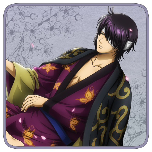 描き下ろし 高杉晋助 フルカラーハンドタオル 小窓から覗く景色Ver.