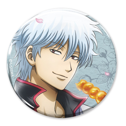 描き下ろし 坂田銀時 65mm缶バッジ 小窓から覗く景色Ver.