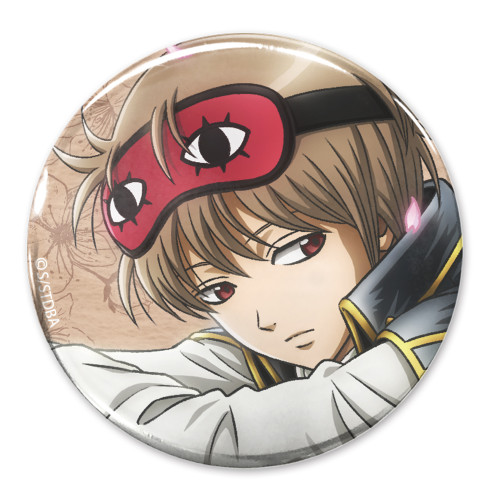 描き下ろし 沖田総悟 65mm缶バッジ 小窓から覗く景色Ver.