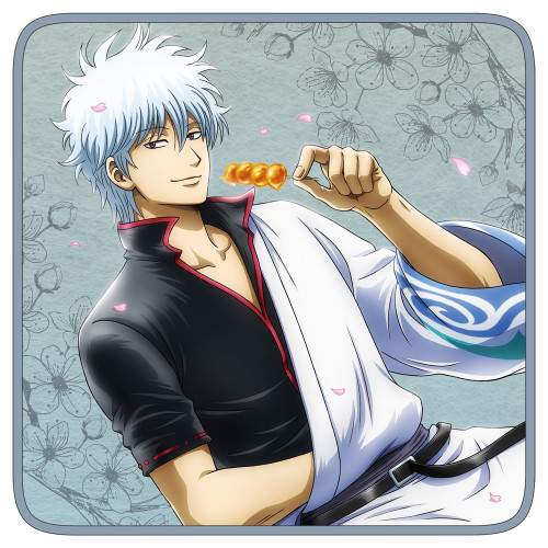 描き下ろし 坂田銀時 フルカラーハンドタオル 小窓から覗く景色Ver.