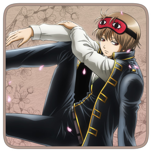 描き下ろし 沖田総悟 フルカラーハンドタオル 小窓から覗く景色Ver.