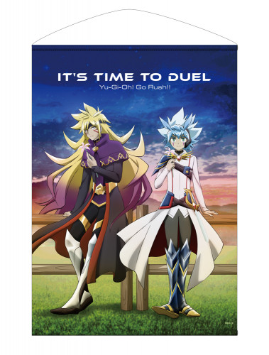 描き下ろし ユウディアス＆ズウィージョウ B2タペストリー オフモードの決闘者Ver.