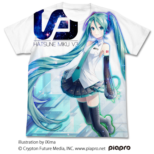 初音ミクV3フルグラフィックTシャツ [初音ミク V3] | 二次元