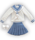 AZONE/Pureneemo Original Costume/POC308【1/6サイズドール用】PNS長袖セーラー服リボン＆タイset