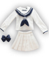 AZONE/Pureneemo Original Costume/POC308【1/6サイズドール用】PNS長袖セーラー服リボン＆タイset
