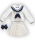 POC308【1/6サイズドール用】PNS長袖セーラー服リボン&タイset AZONE/Pureneemo Original Costume/POC308【1/6サイズドール用】PNS長袖セーラー服リボン&タイset