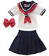 POC307【1/6サイズドール用】PNS半袖セーラー服リボ..