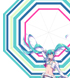 初音ミクレーシングver2014 TEAM MIRAI 折畳傘 初音ミク/RACINGミク/初音ミクレーシングver2014 TEAM MIRAI 折畳傘