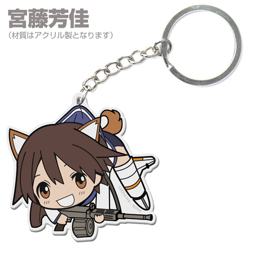 つままれアクリルキーホルダー2個セット付き「ストライク