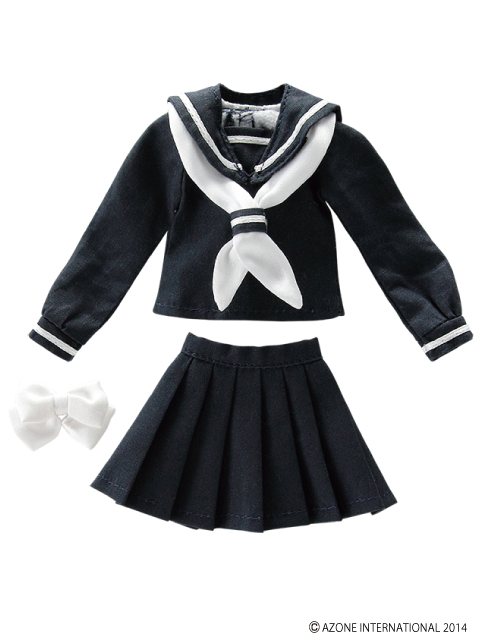 POC308【1/6サイズドール用】PNS長袖セーラー服リボン&タイset POC308【1/6サイズドール用】PNS長袖セーラー服リボン&タイset