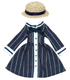 PIC060【1/12サイズドール用】こもれび森のお洋服屋さん♪ 「1/12ピコDカンカン帽子&思い出セーラーワンピ」set AZONE/ピコニーモコスチューム/PIC060【1/12サイズドール用】こもれび森のお洋服屋さん♪ 「1/12ピコDカンカン帽子&思い出セーラーワンピ」set