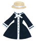 PIC060【1/12サイズドール用】こもれび森のお洋服屋さん♪ 「1/12ピコDカンカン帽子&思い出セーラーワンピ」set AZONE/ピコニーモコスチューム/PIC060【1/12サイズドール用】こもれび森のお洋服屋さん♪ 「1/12ピコDカンカン帽子&思い出セーラーワンピ」set