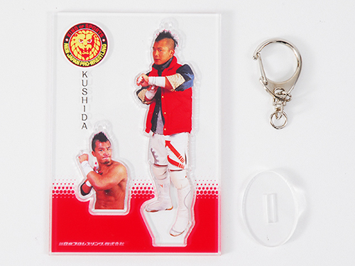 KUSHIDA】 ミニ もの凄い タペストリー キーホルダー 【新日本