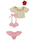 POC352【1/6サイズドール用】PNSトロピカルフラワービキニset AZONE/Pureneemo Original Costume/POC352【1/6サイズドール用】PNSトロピカルフラワービキニset