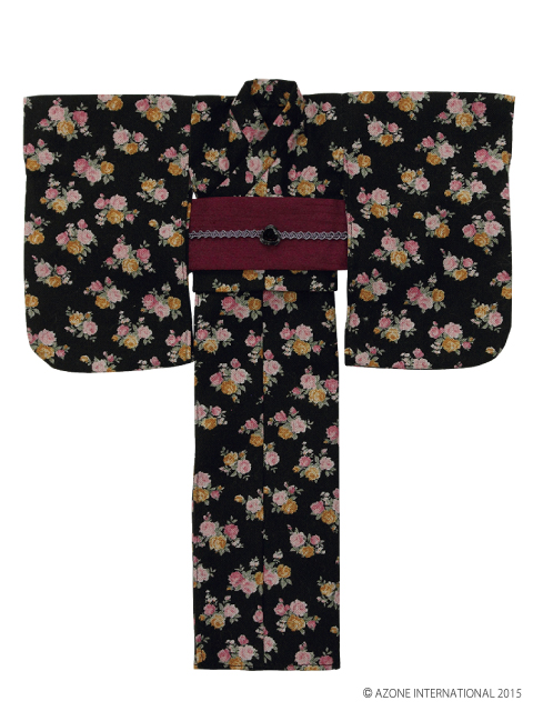 PNM125【1/6サイズドール用】PNM浴衣set ~野ばらの恋 PNM125【1/6サイズドール用】PNM浴衣set ~野ばらの恋
