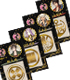 刀剣乱舞/刀剣乱舞/刀剣乱舞-ONLINE- 蒔絵シール 「陸奥守吉行」「山伏国広」「蜂須賀虎徹」「御手杵」/4種セット
