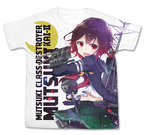 睦月改二 フルグラフィックtシャツ 艦隊これくしょん 艦これ キャラクターグッズ販売のジーストア Gee Store