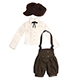 AZONE/Pureneemo Original Costume/ALB146【1/6サイズドール用】こもれび森のお洋服屋さん♪「PNXSおめかしコルセットハーフパンツ」セット