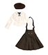 AZONE/Pureneemo Original Costume/POC349【1/6サイズドール用】こもれび森のお洋服屋さん♪「PNSおめかしコルセットプリーツスカート」セット