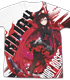 RWBY/RWBY/ルビー・ローズ フルグラフィックTシャツ