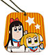 レザーミラーチャーム「ポプテピピック」05/スタンプデザイン05 ポプテピピック/ポプテピピック/レザーミラーチャーム「ポプテピピック」05/スタンプデザイン05