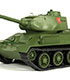 ガールズ＆パンツァー/ガールズ＆パンツァー 劇場版/プラウダ高校 T-34/85（グリーン） 1/24 2.4GHz バトルタンクシリーズ ガールズ＆パンツァー仕様