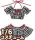 POC399【1/6サイズドール用】PNSギンガムチェックパフスリーブビキニセット AZONE/Pureneemo Original Costume/POC399【1/6サイズドール用】PNSギンガムチェックパフスリーブビキニセット
