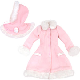 FOD047 27cmドール用 ケープ付ファーコート [Fairies Of