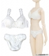 AZONE/60 Collection/SAR090-WHT ドール用 ホワイトリボン ブラ＆ショーツ/白[アゾンドールコレクション]