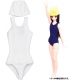 POC008-WHT【25ｃｍドール】用　スクール水着set..
