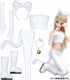 AZONE/Fantasy/AFT079-WHT ドール用 Cat Girl set/白[アゾンドールコレクション]