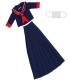 AZONE/School Uniform/ASU056-NNV ドール用 セーラー服set(スケ番ver.)/紺×紺[アゾンドールコレクション]