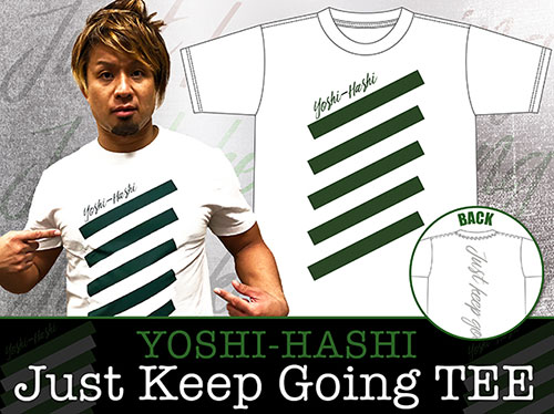 ※YOSHI様用　コスビーTシャツセット YOSHI-HASHI「Just keep going」Tシャツ（ホワイト×ハンターグリーン