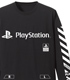 袖リブロングスリーブTシャツ“PlayStation”