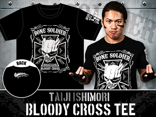 石森太二「BLOODY CROSS」Tシャツ [新日本プロレスリング