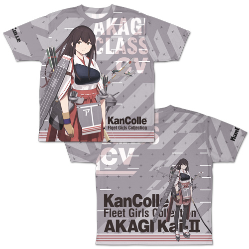 赤城改二 両面フルグラフィックtシャツ 艦隊これくしょん 艦これ キャラクターグッズ販売のジーストア Gee Store