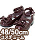 FAR250【48/50cmドール用】50 リボンクロスストラップシューズ AZONE/50 Collection/FAR250【48/50cmドール用】50 リボンクロスストラップシューズ