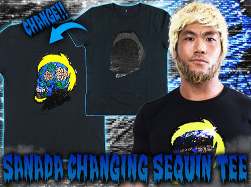 SANADA チェンジングスパンコールTシャツ [新日本プロレスリング ...