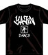 新日本プロレスリング/新日本プロレスリング/中西学「YAJIN DANCE」Tシャツ（ブラック×ホワイト）