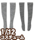 AZONE/ピコニーモコスチューム/PIC304-ASA【1/12サイズドール用】1/12 ボーダーニーハイソックス Aセット