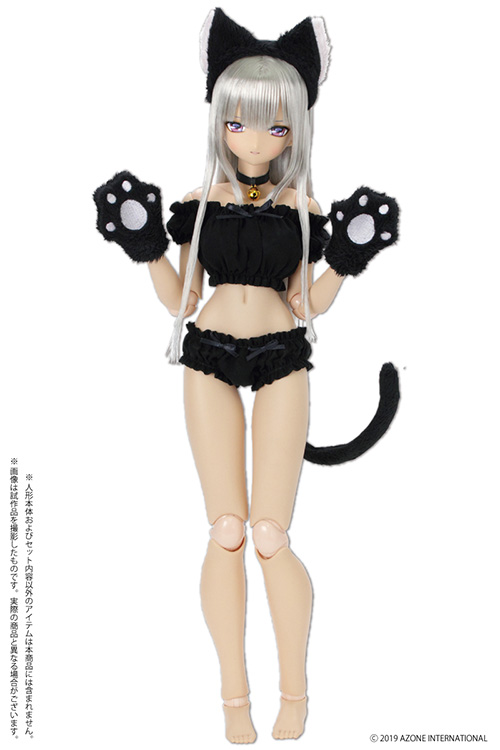 FAO138【45~50cmドール用】AZO2 ふわくしゅ♡にゃんこセット [50