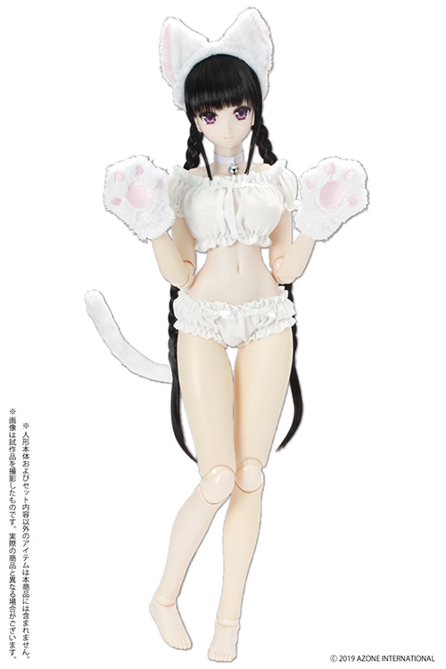 FAO138【45~50cmドール用】AZO2 ふわくしゅ♡にゃんこセット [50