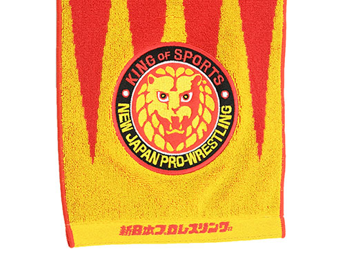 ライオンマーク エンブレム刺繍 マフラータオル 新日本プロレスリング キャラクターグッズ販売のジーストア Gee Store