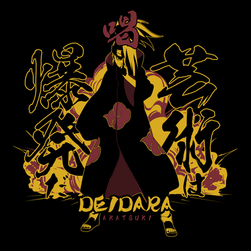 デイダラ 芸術は爆発だ Tシャツ Naruto ナルト 疾風伝 キャラクターグッズ アパレル製作販売のコスパ Cospa Cospa Inc