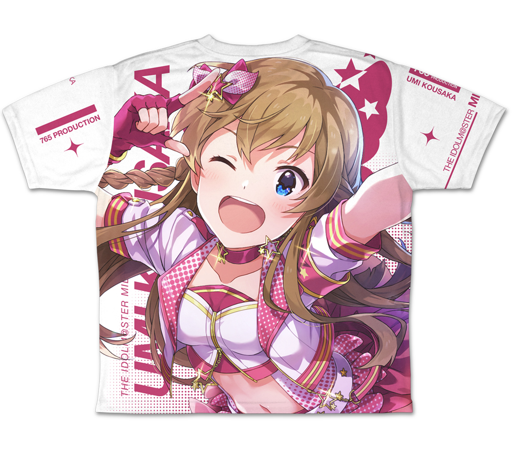 高坂海美 冷感両面フルグラフィックtシャツ アイドルマスター ミリオンライブ 二次元キャラクターグッズ製作販売の二次元コスパ Nijigencospa Cospa Inc