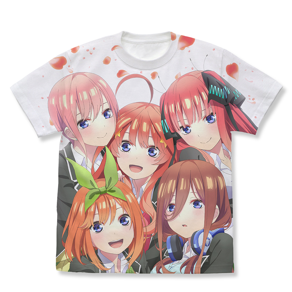 五等分の花嫁∬ フルグラフィックTシャツ