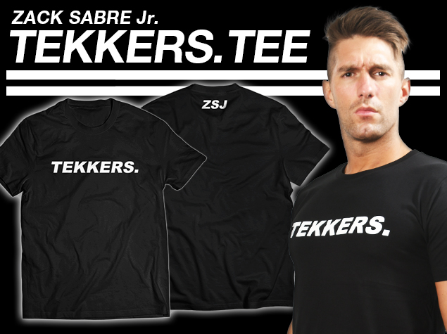 ザック・セイバーJr.「TEKKERS.」Tシャツ [新日本プロレスリング] | キャラクターグッズ販売のジーストア｜GEE!STORE