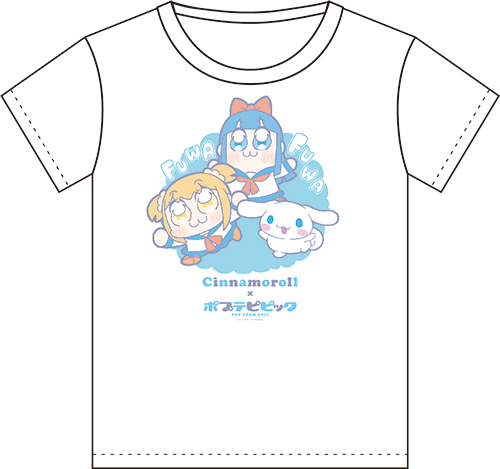 ポプテピピック シナモロールfuwafuwa Tシャツ ポプテピピック キャラクターグッズ販売のジーストア Gee Store