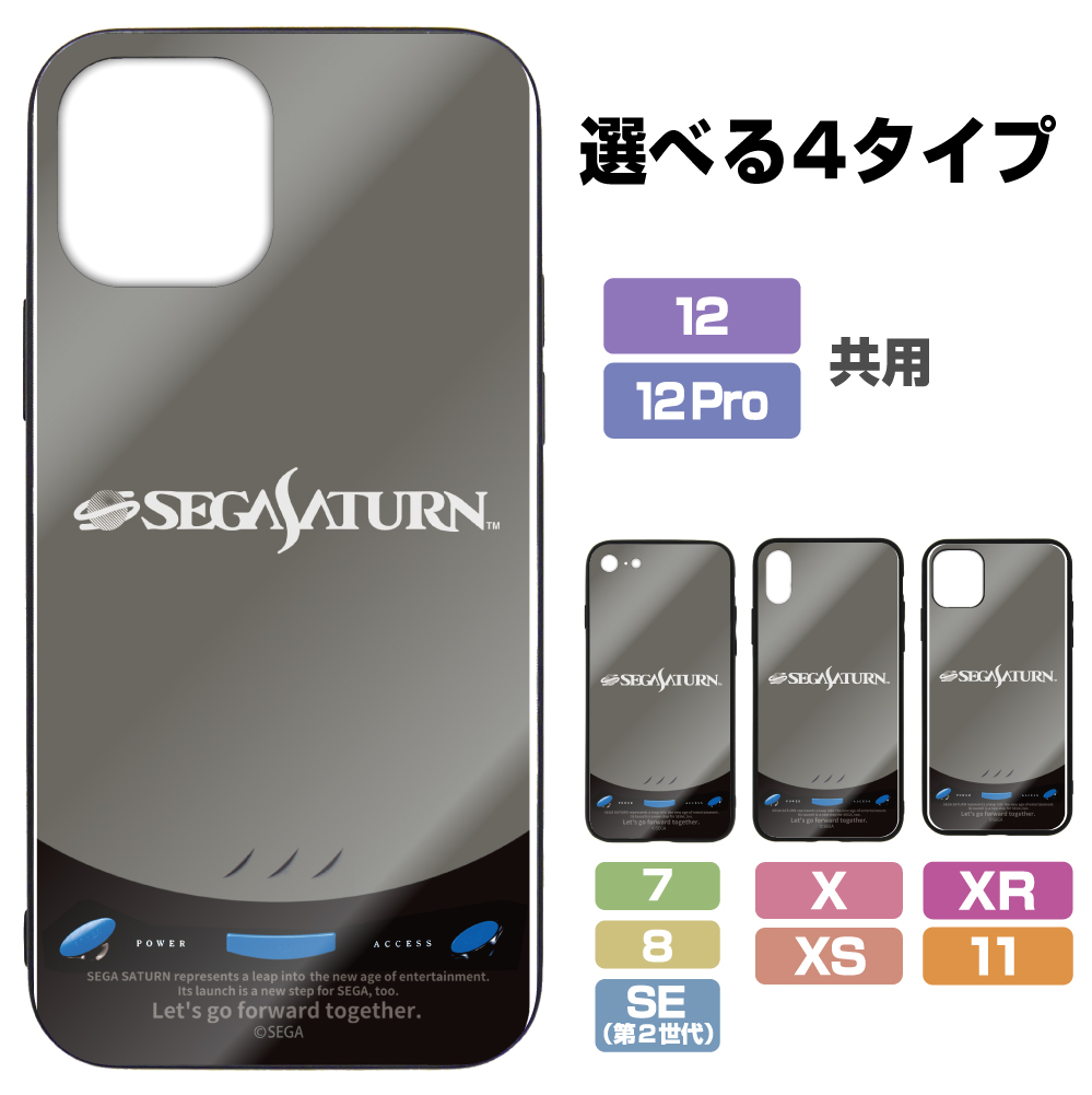 SEGA/セガサターン/セガサターン 強化ガラスiPhoneケース