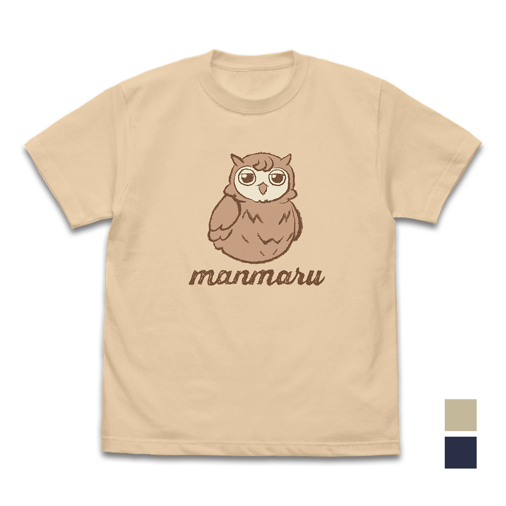 マンマル 手描き風Tシャツ